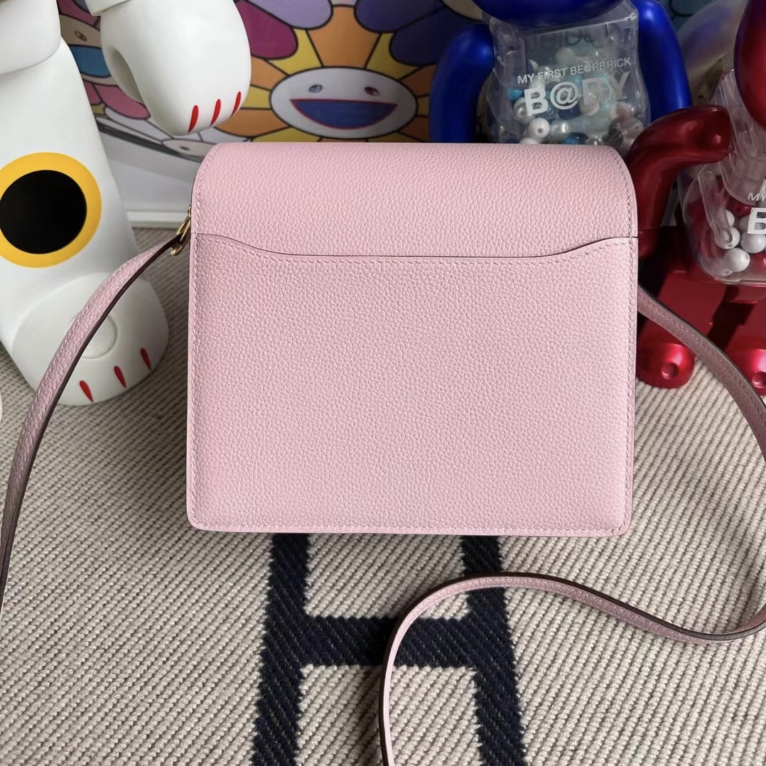 Hermes Roulis Mini 18cm Evercolor 3Q Rose Sakura Hermes Roulis Mini 18cm Evercolor 3Q Rose Sakura
