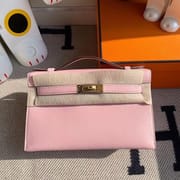 Hermes MiniKelly Pochette Swift Z6  Malachite-0756