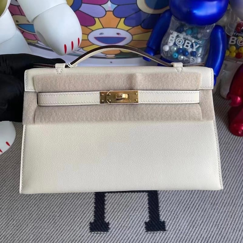 Kelly Pochette Swift Calfskin I2 Nata
