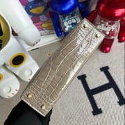 Hermès Kelly Mini II 2代 81 Gris Tourterelle  Shiny Alligator Crocodile GHW