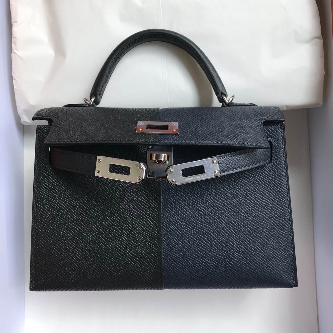 HERMES MINI KELLY II 20CM BAG CK18 ETOUPE EPSOM PHW HERMES MINI KELLY II 20CM BAG CK18 ETOUPE EPSOM PHW