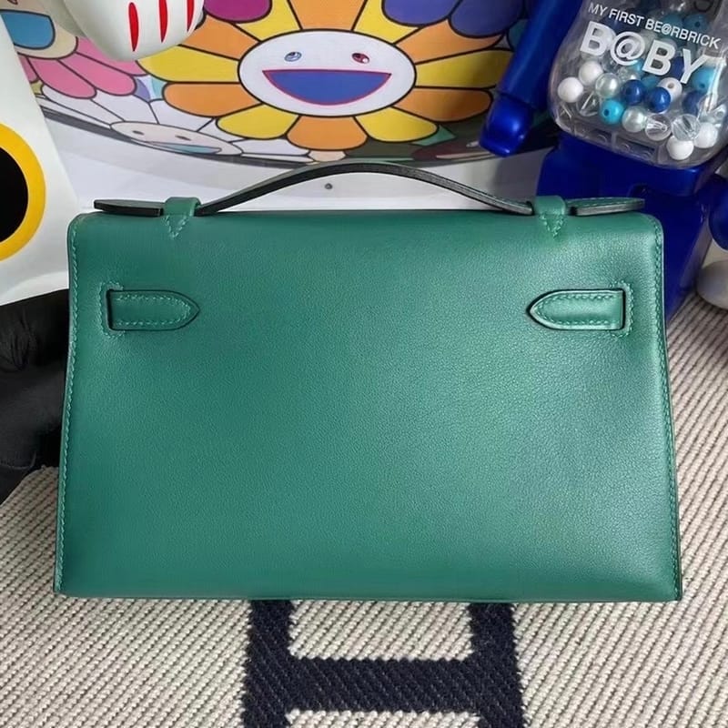 Hermes MiniKelly Pochette Swift 37 Gold-9488