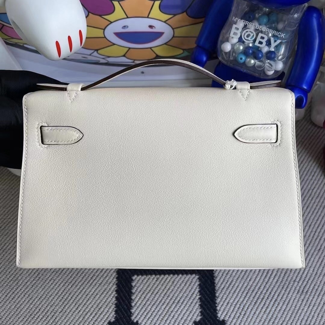 Hermes MiniKelly Pochette Swift calfskin i2 nata Hermes MiniKelly Pochette Swift calfskin i2 nata