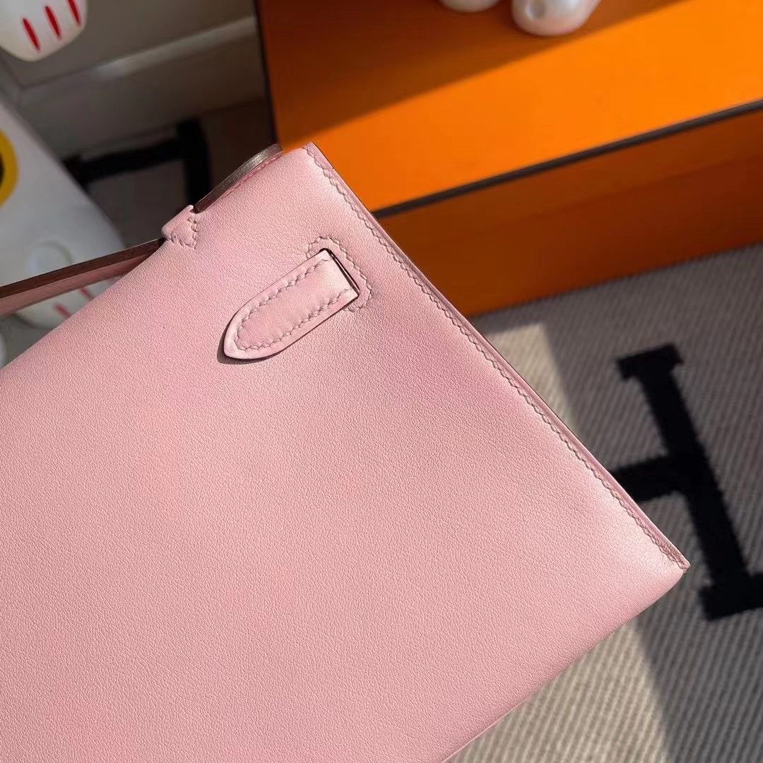 Hermes MiniKelly Pochette Swift Z6  Malachite-0756