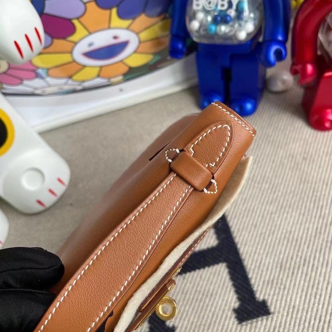 MiniKelly Pochette Epsom K1 Rouge Great-9191