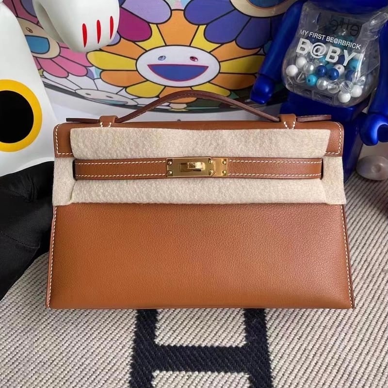 Kelly Pochette Swift 37 Gold