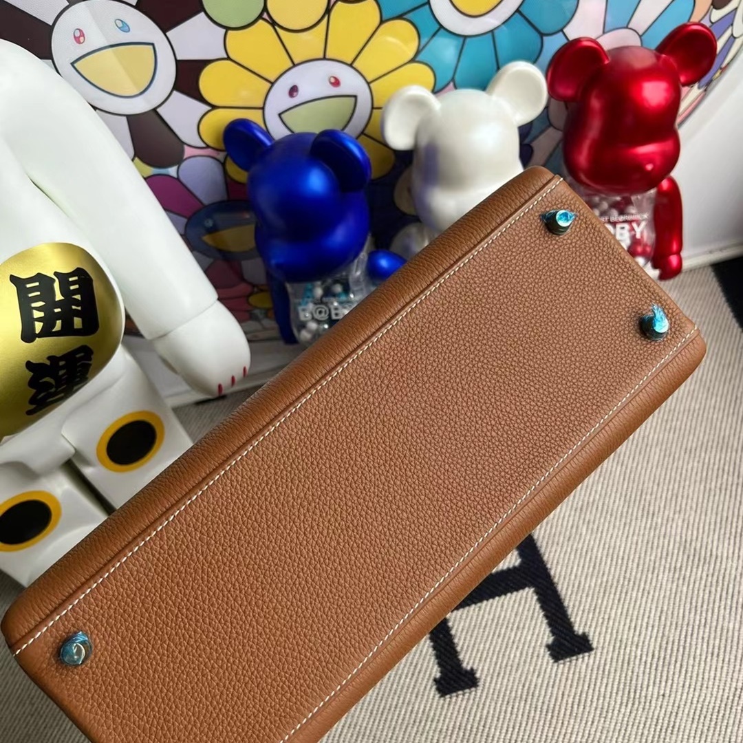 Hermès Kelly 32cm Togo 37 gold  GHW  All hand sewing