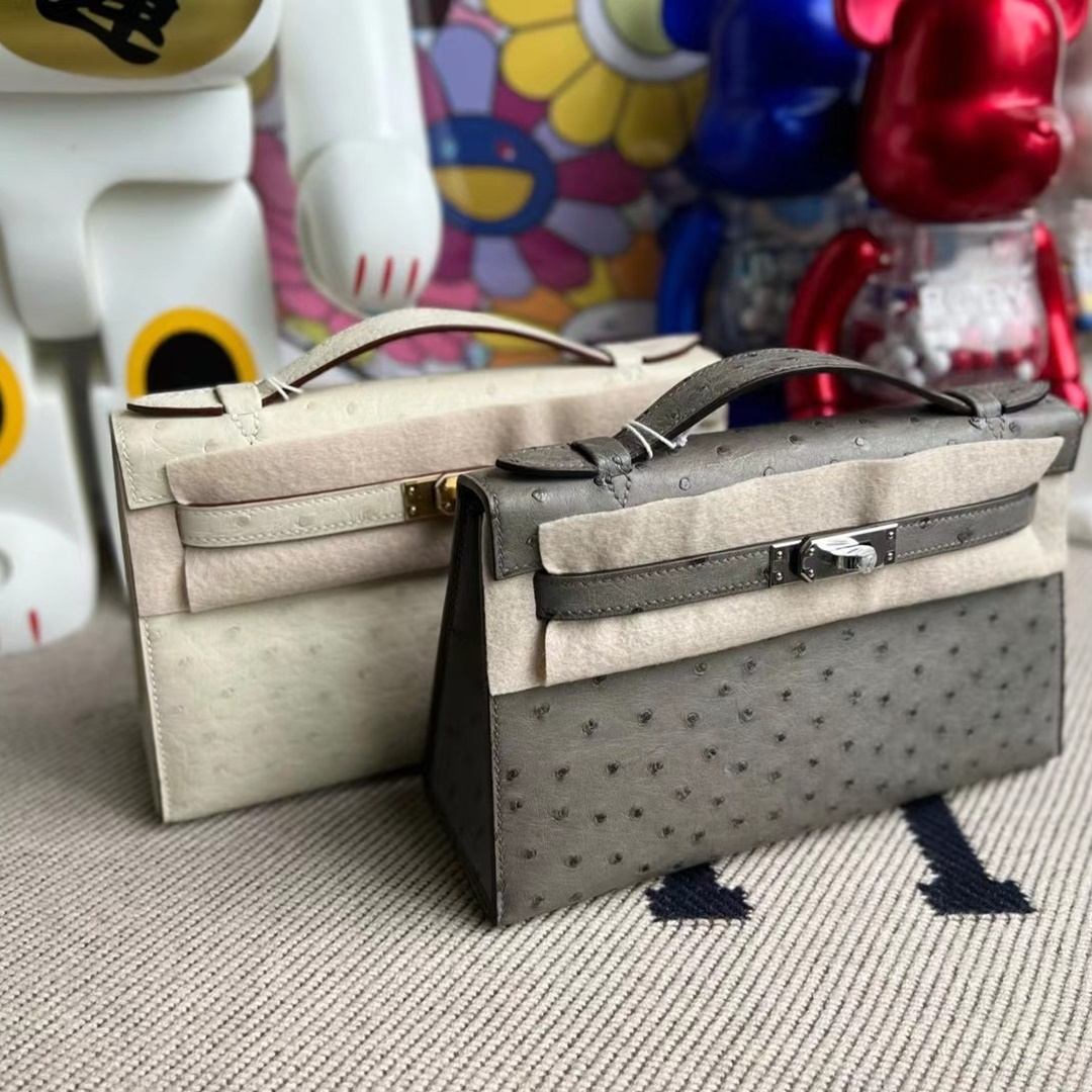 CK89 Noir Lizard Hermes MiniKelly Pochette 22cm-2627