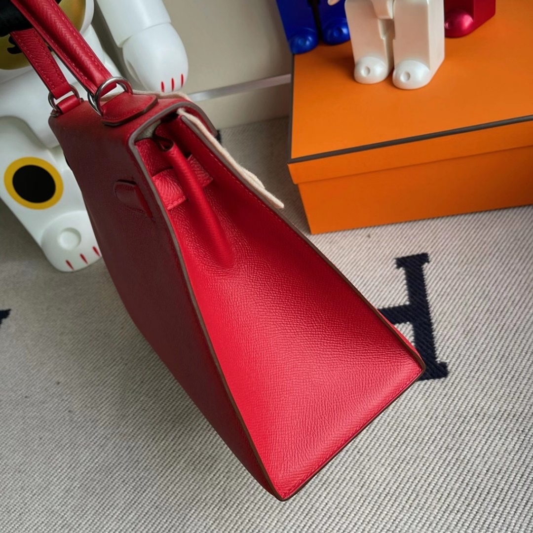 Hermes Kelly 28cm Q5 Rose casaque Epsom