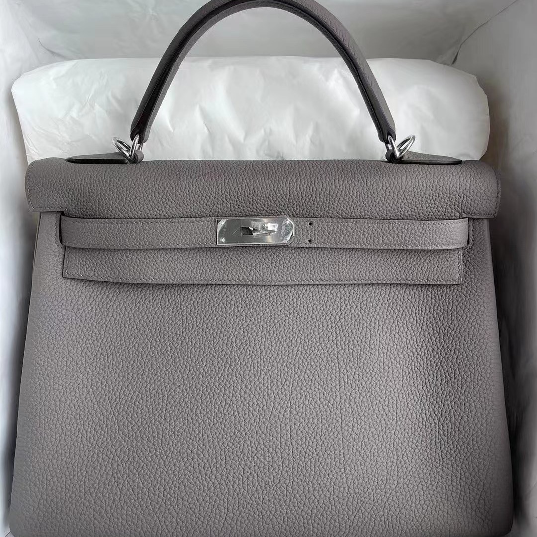 Hermes Kelly 32cm Togo M8 Griss Asphalt Hermes Kelly 32cm Togo M8 Griss Asphalt