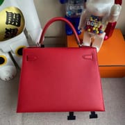 Hermes Kelly 28cm Q5 Rose casaque Epsom