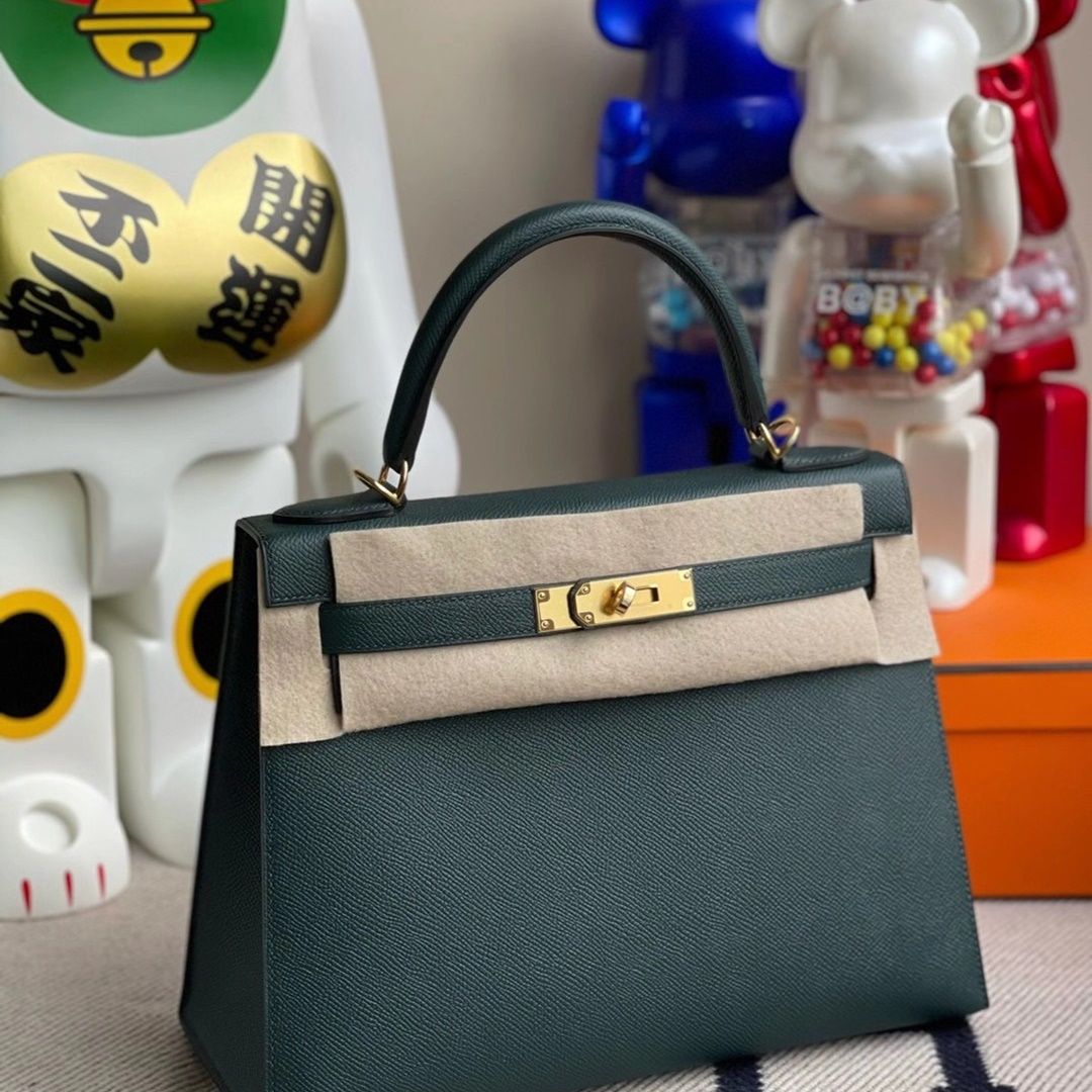 CK18 Etoupe Togo Hermes Kelly 28cm-7482