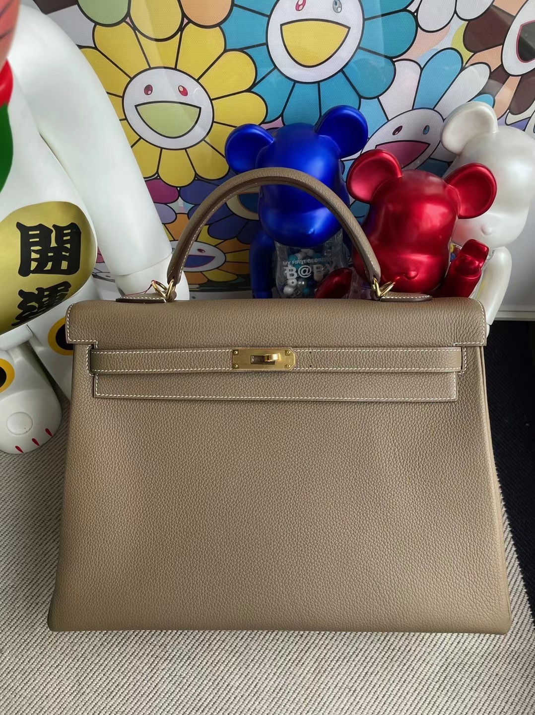 Hermes Kelly 35cm Togo CC18 Etoupe Hermes Kelly 35cm Togo CC18 Etoupe