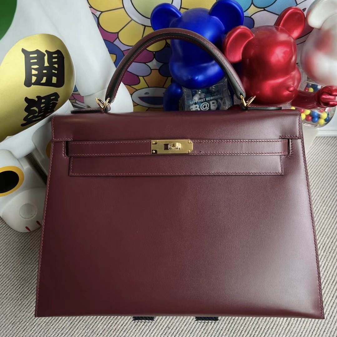 Hermes Kelly 32cm Box 55 Rouge H