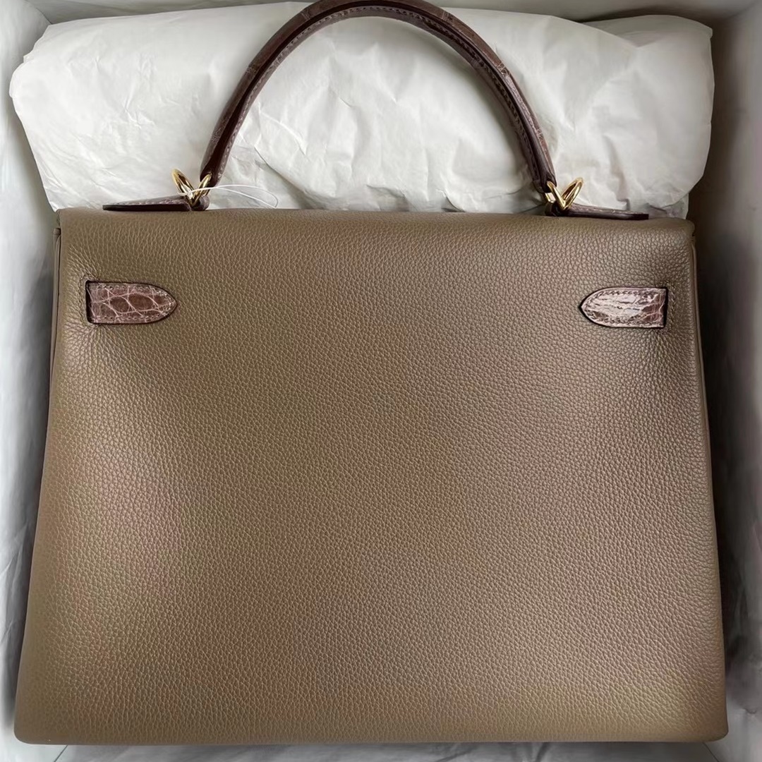 Hermes Kelly 32cm Touch Togo 18 Etoupe Hermes Kelly 32cm Touch Togo 18 Etoupe
