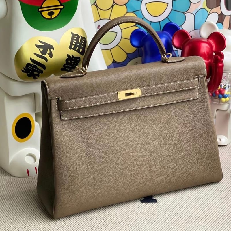 Kelly 35cm Togo Cc18 Etoupe