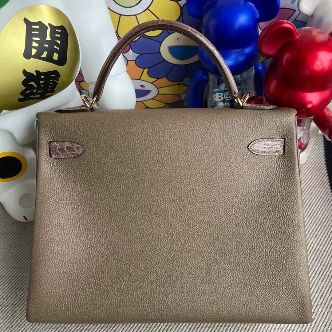 Hermes Kelly 32cm Togo CK37 Gold-8276