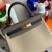 Hermes Kelly 28cm CK18 Etoupe Togo-1737