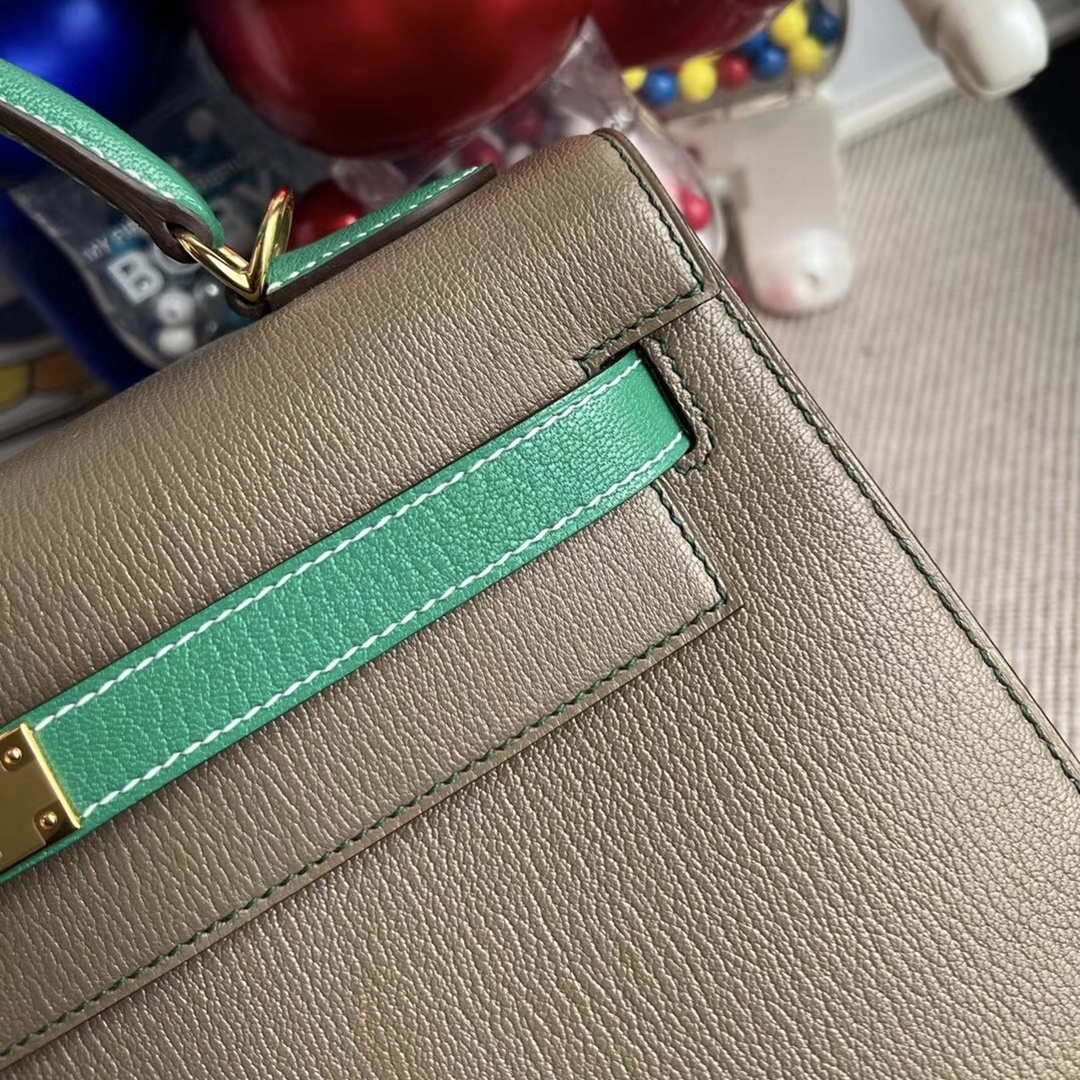 ermes Kelly 32cm HSS Chevre Mysore 18 Etoupe Z6 Malachite ermes Kelly 32cm HSS Chevre Mysore 18 Etoupe Z6 Malachite