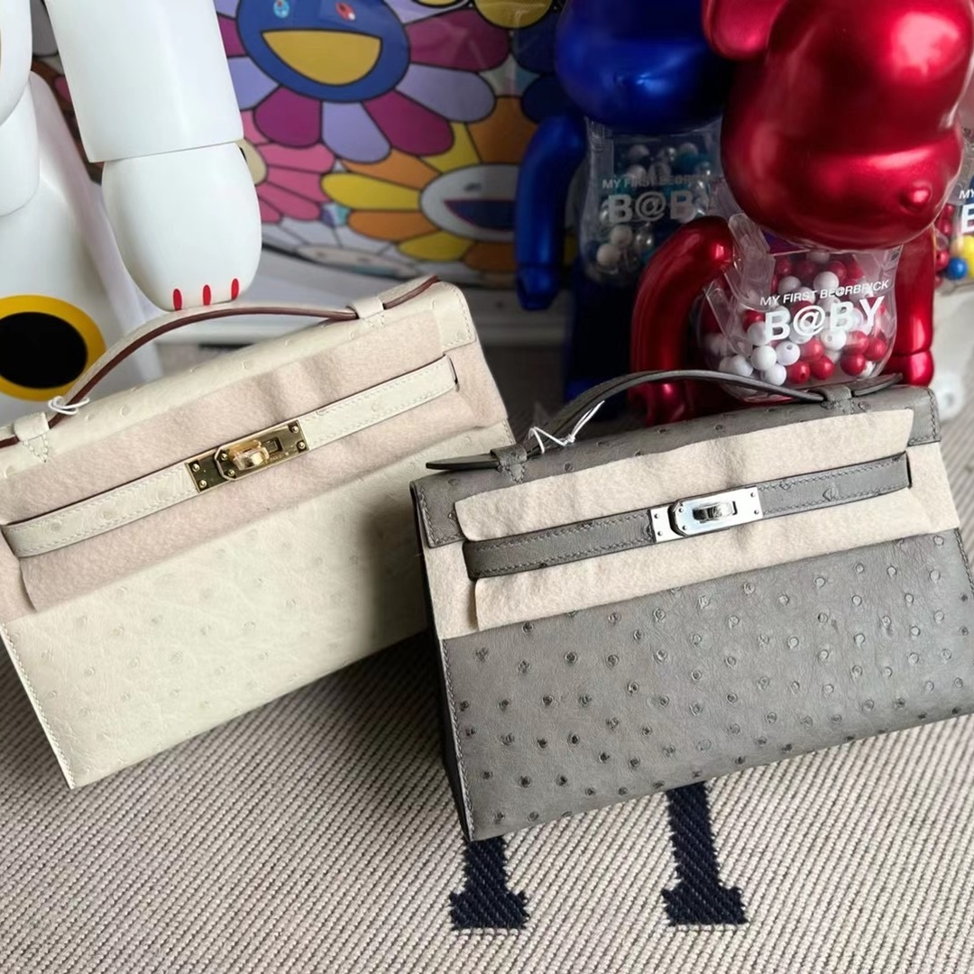 CK89 Noir Lizard Hermes MiniKelly Pochette 22cm-2627