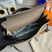 Hermes Kelly 28cm CK18 Etoupe Togo-1737