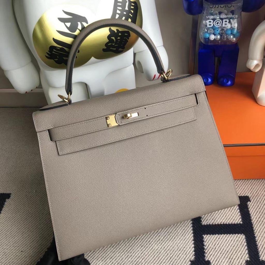 Hermes Kelly 28cm Epsom 6O Vert Cypres-2488