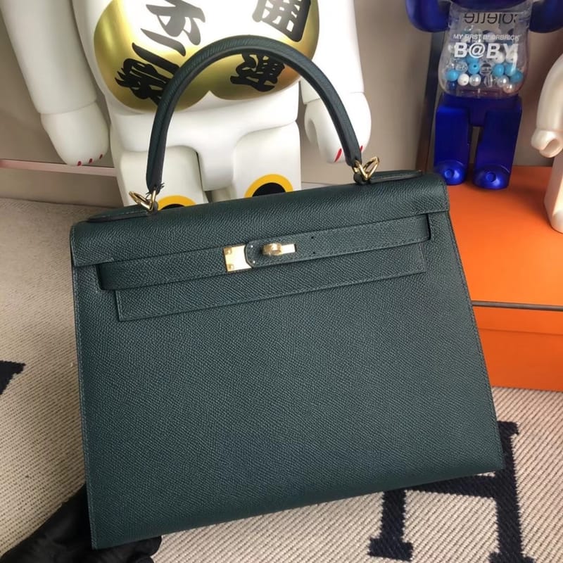 Hermes Kelly 28cm Barenia Natural  CC34 Fauve-2318