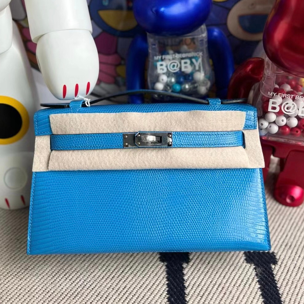CK89 Noir Lizard Hermes MiniKelly Pochette 22cm-2120