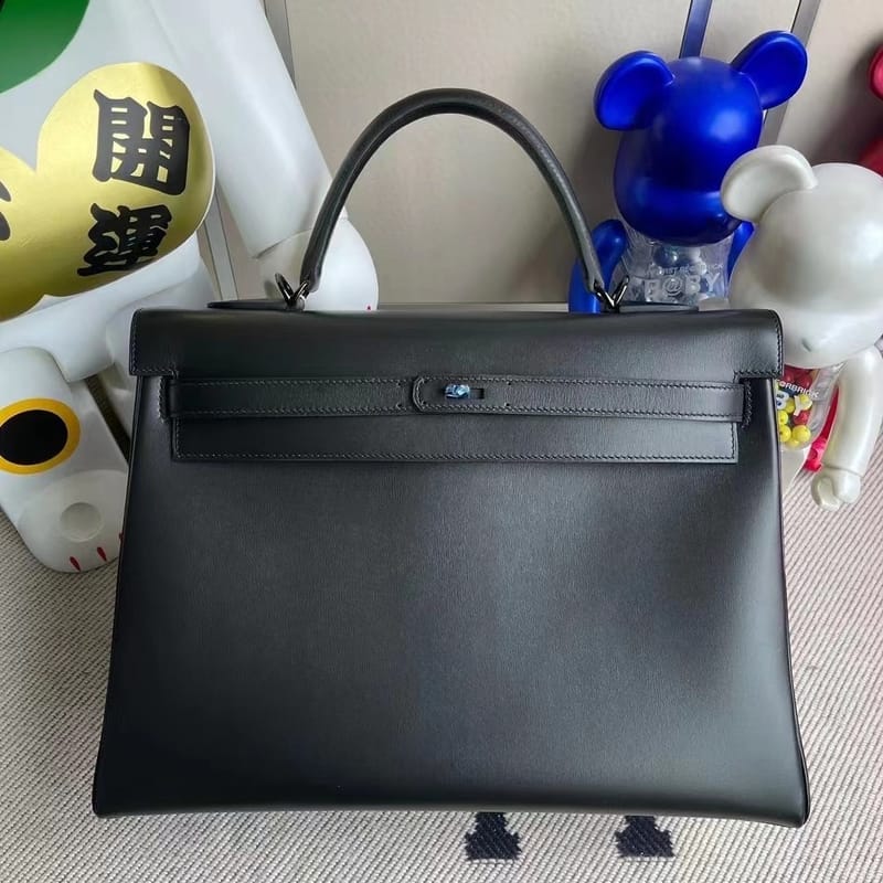 Kelly 35cm So Black Box Retourne Black Hardware