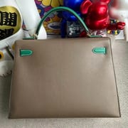 Hermes Kelly 32cm Togo CK37 Gold-5833-5839