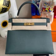 Kelly 28cm Epsom 6o  Vert Cypres