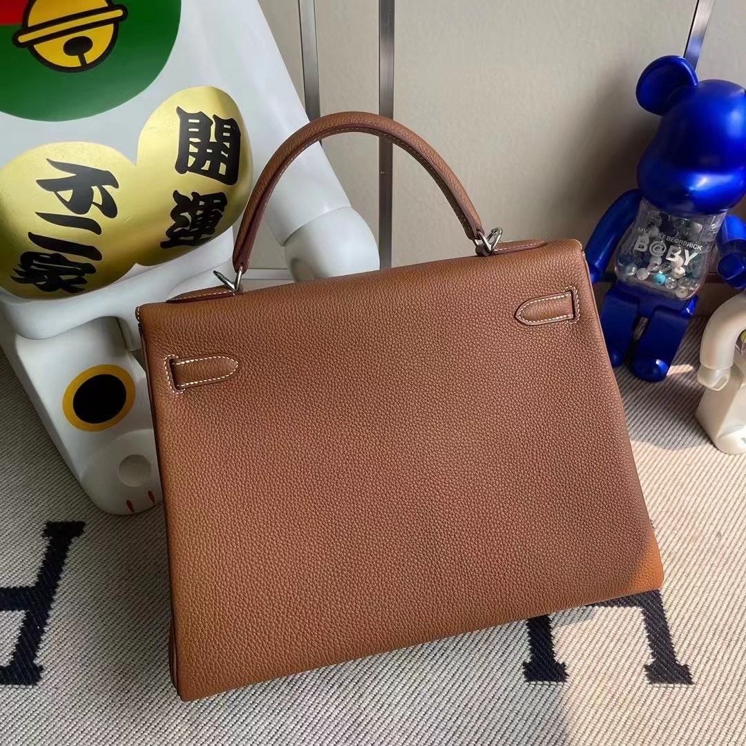 Hermes Kelly 32cm Togo CK37 Gold