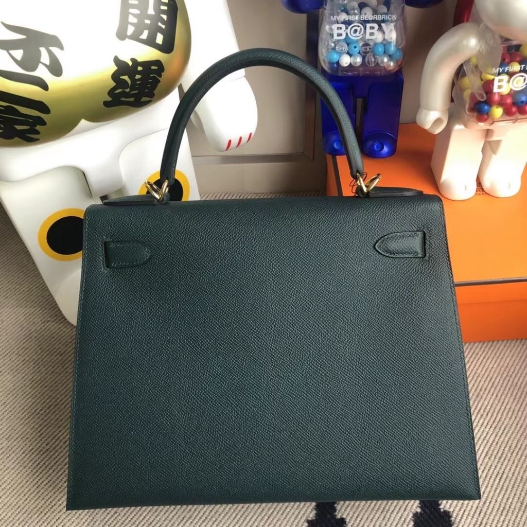 Hermes Kelly 28cm Barenia Natural  CC34 Fauve-2318