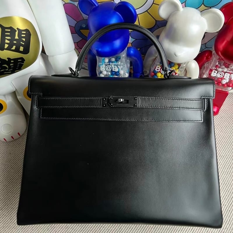 Kelly 35cm Box So Black 89 Noir