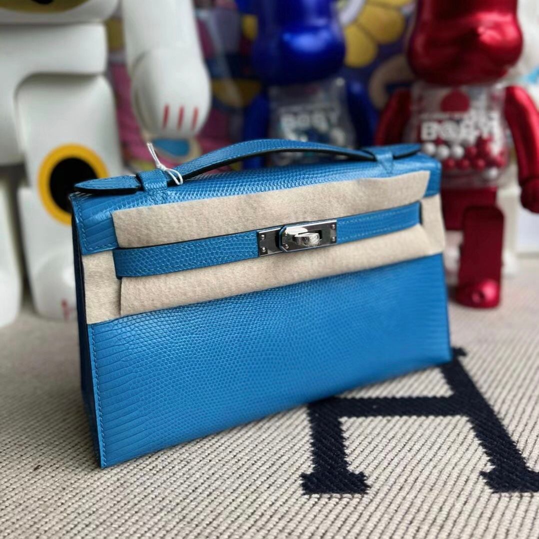 CK89 Noir Lizard Hermes MiniKelly Pochette 22cm-2120