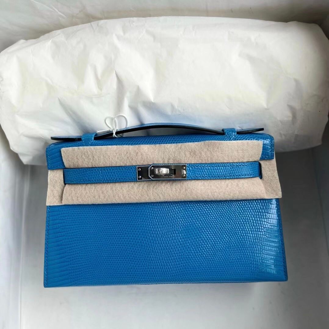 CK89 Noir Lizard Hermes MiniKelly Pochette 22cm-2120