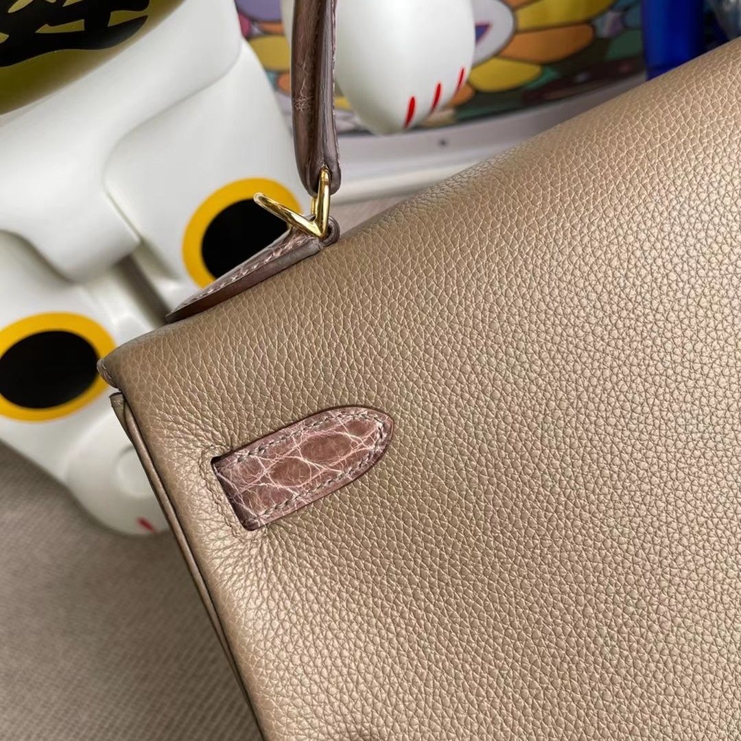 Hermes Kelly 32cm Togo CK37 Gold-8276