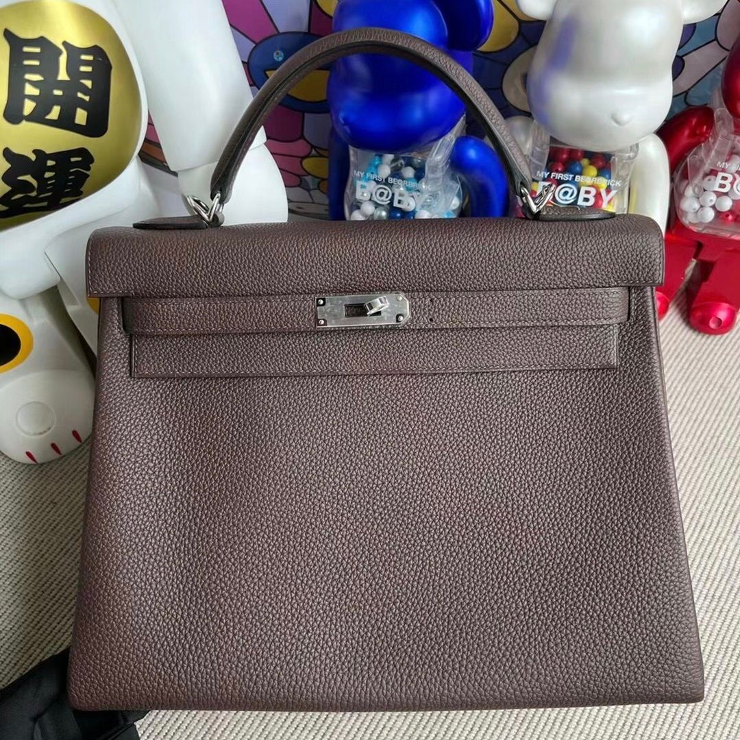 Hermes Kelly 32cm Togo CK37 Gold-5833-5837