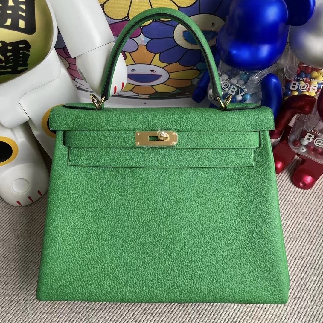 Hermes Kelly 28cm Togo 1K bambou