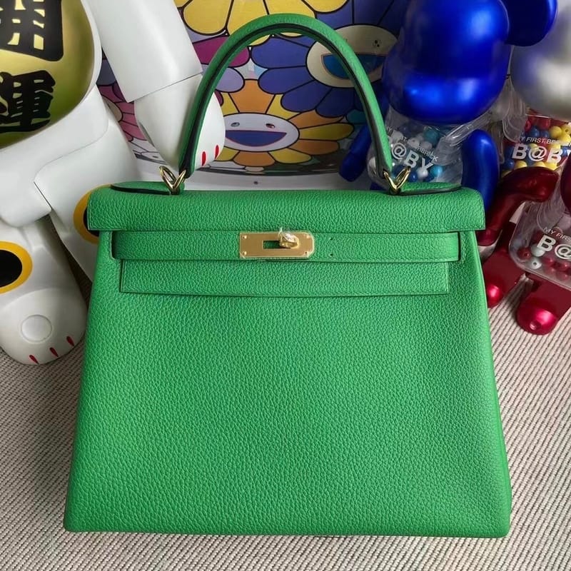 Kelly 28cm Togo 1k Bambou
