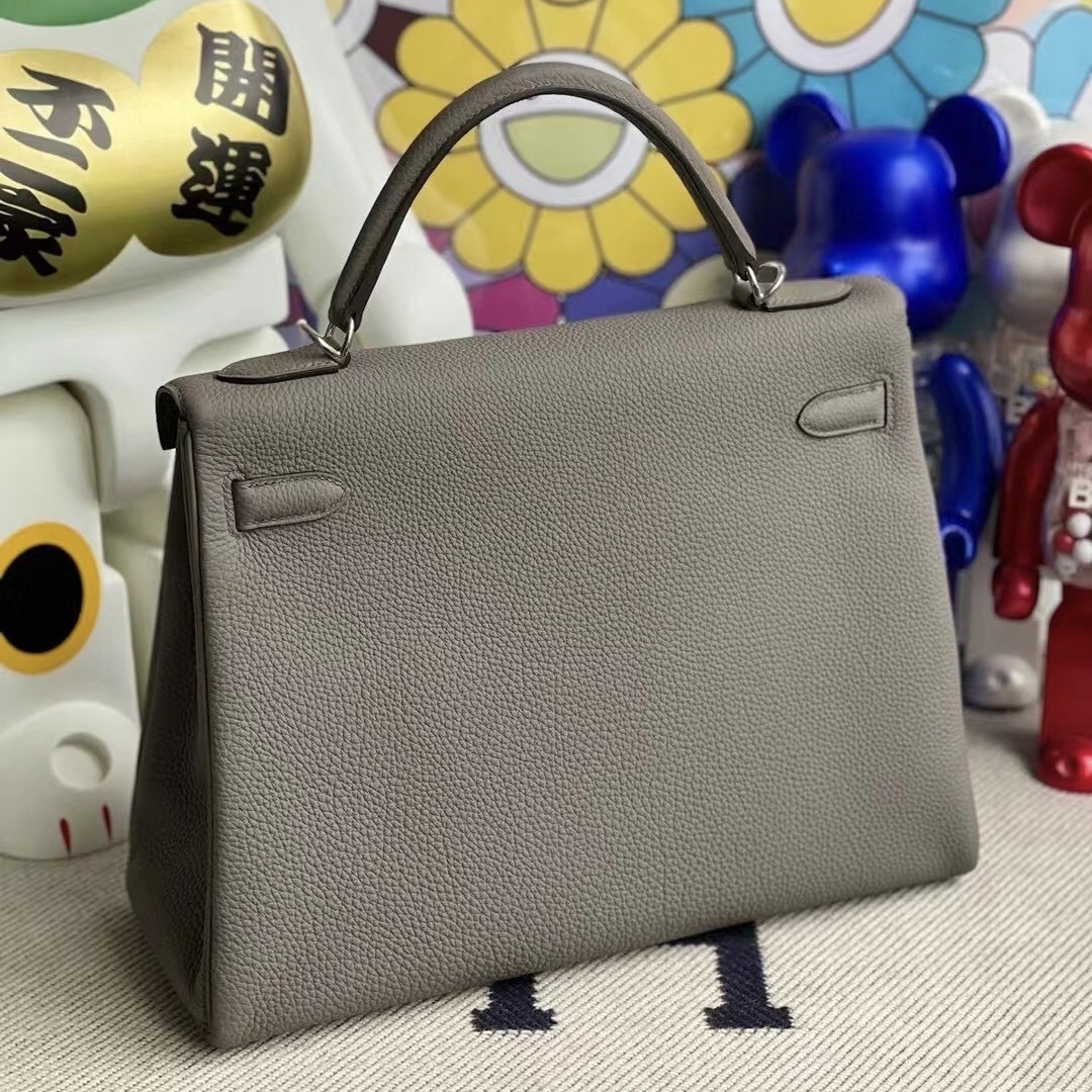 Hermes Kelly 32cm Togo M8 Griss Asphalt Hermes Kelly 32cm Togo M8 Griss Asphalt