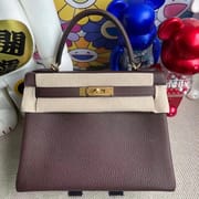 Kelly 28cm Togo Cc57  Bordeaux Ghw