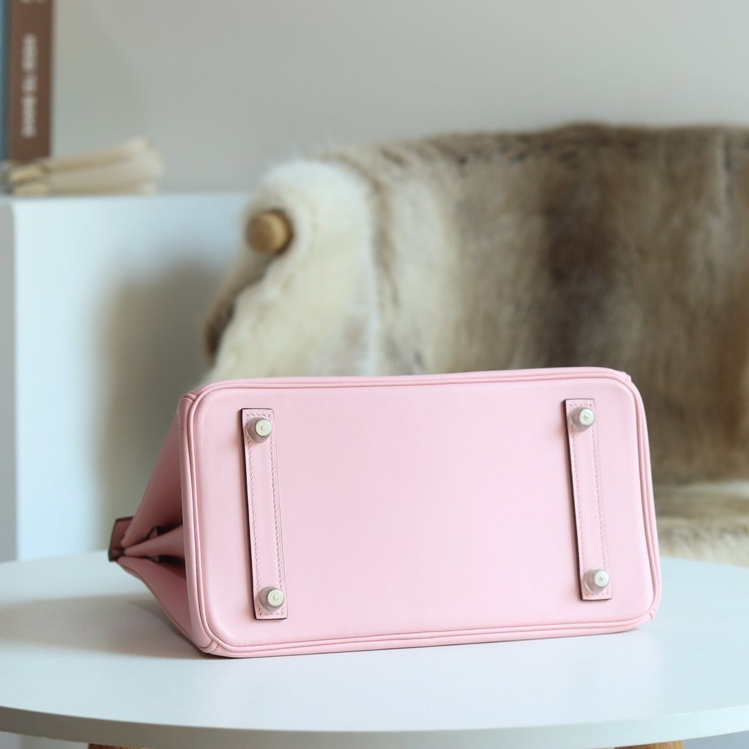 [ STOCK ] HERMES BIRKIN 30CM 3Q  Rose Sakura Eepsom Silver hardware-8844