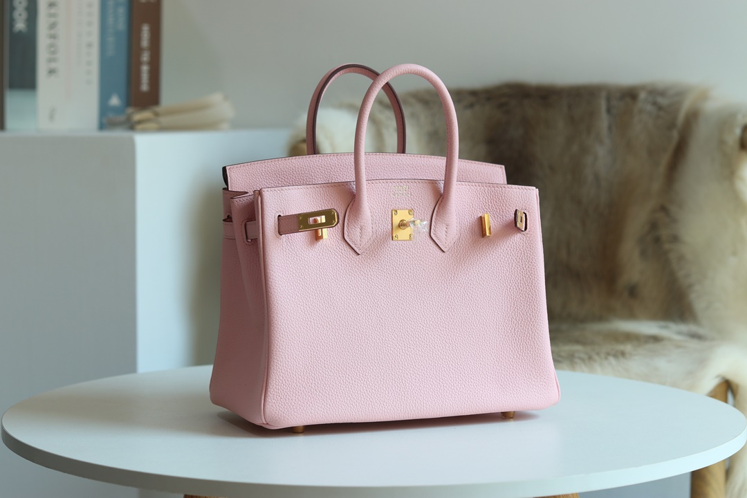 [ STOCK ] HERMES BIRKIN 30CM 3Q  Rose Sakura TOGO Silver hardware