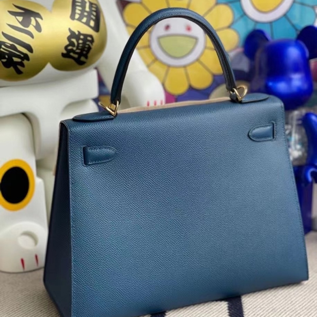 Hermes kelly 28cm S4 Deep Blue Epsom GHW Hermes kelly 28cm S4 Deep Blue Epsom GHW