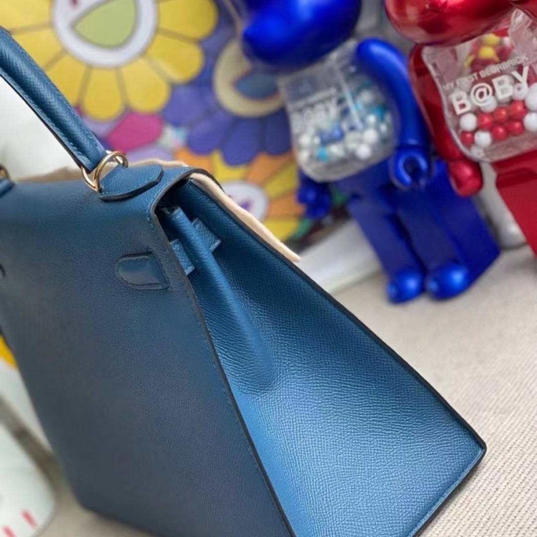 Hermes kelly 28cm S4 Deep Blue Epsom GHW Hermes kelly 28cm S4 Deep Blue Epsom GHW