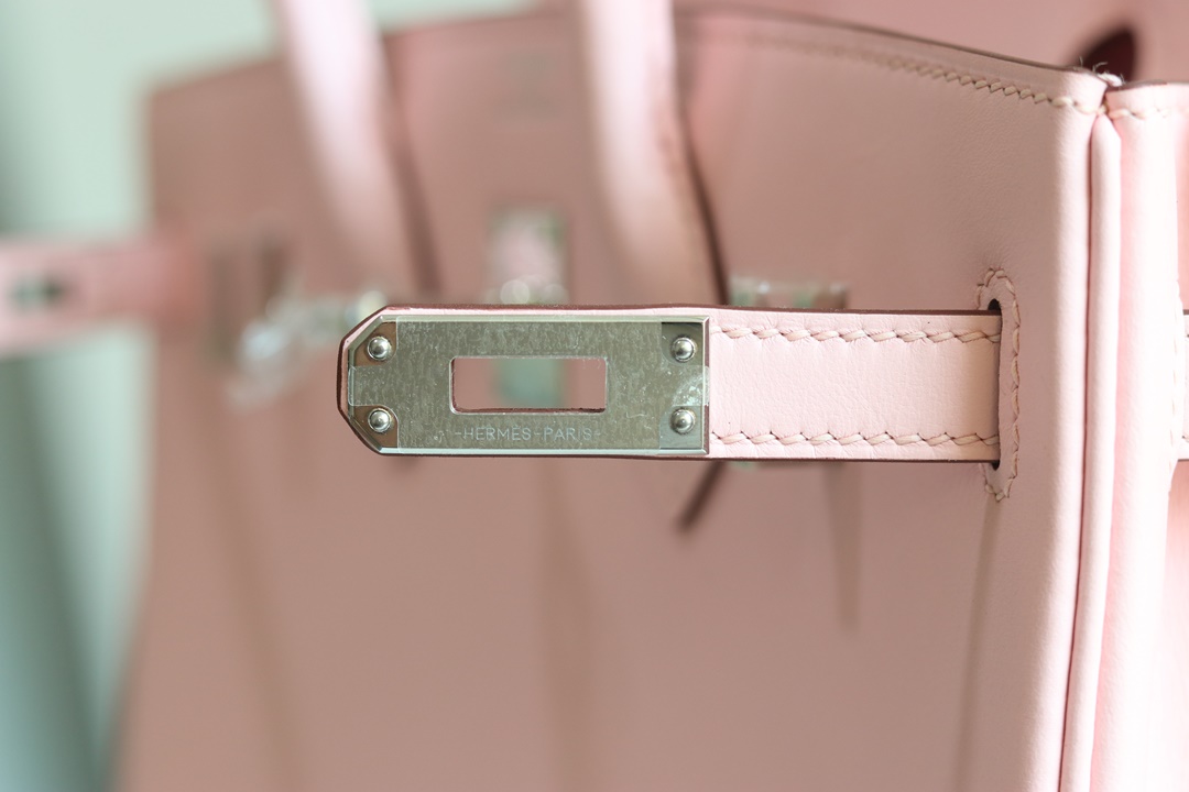 [ STOCK ] HERMES BIRKIN 30CM 3Q  Rose Sakura Swift Silver hardware