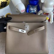 Hermes Kelly 28cm CK18 Etoupe Togo-6481
