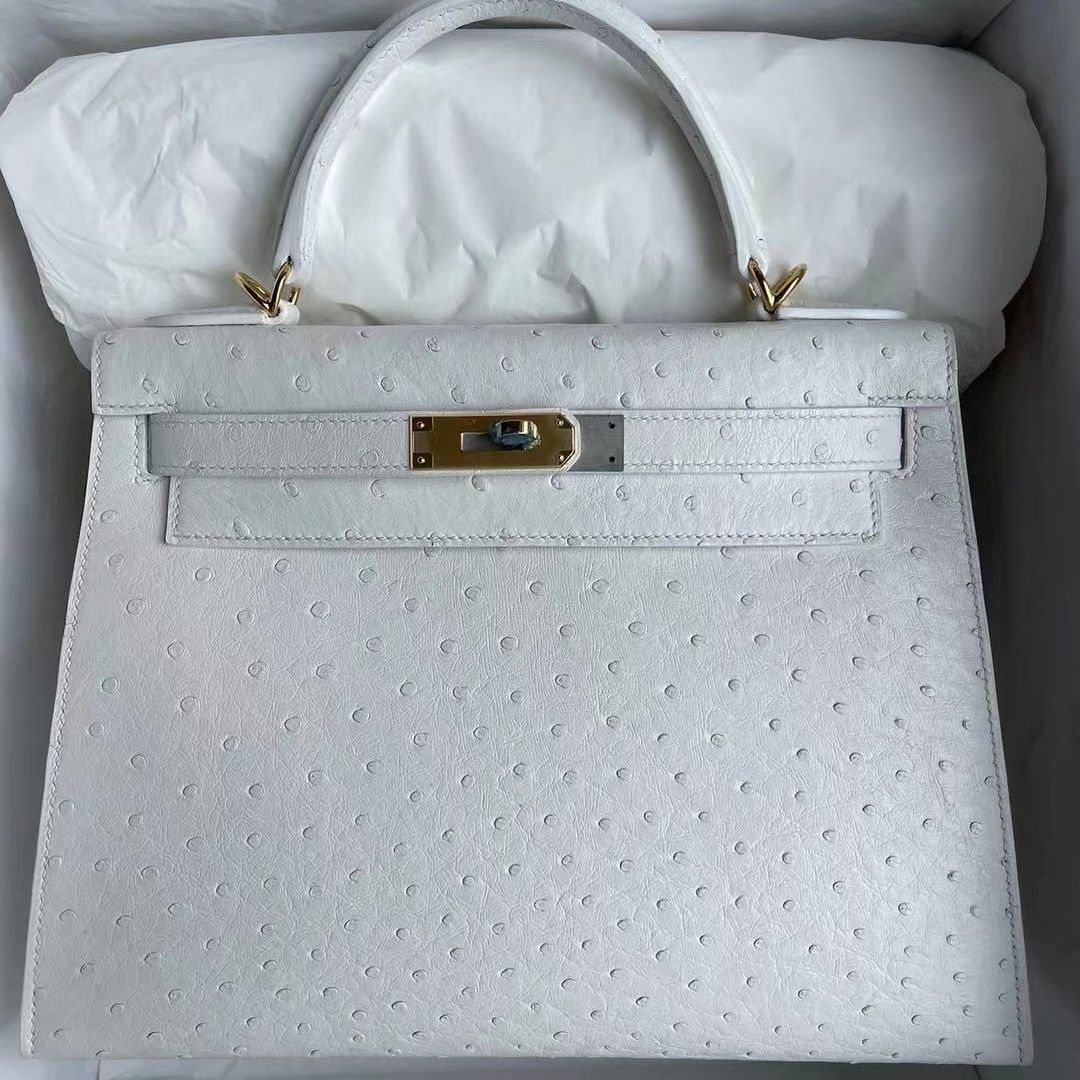 Hermes Kelly 28cm CK18 Etoupe Togo silver hardware-6856