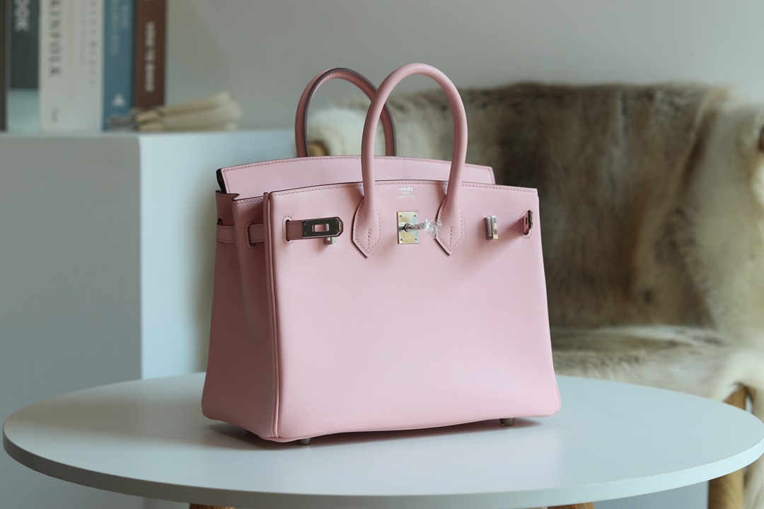 [ STOCK ] HERMES BIRKIN 30CM 3Q  Rose Sakura Swift Silver hardware